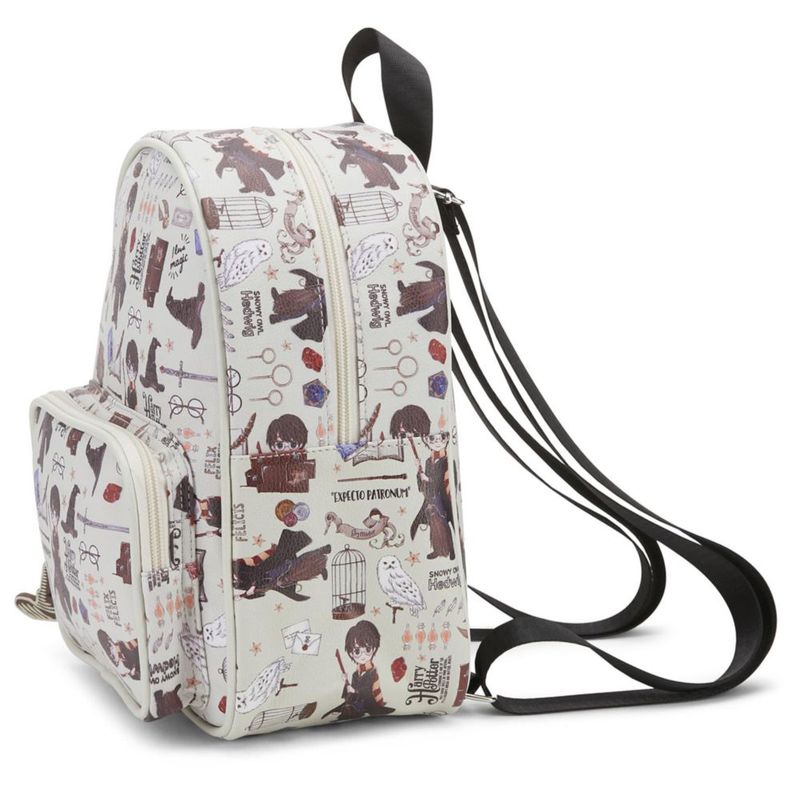 Mochila Harry Potter 27 cm con estampado de iconos de Hogwarts