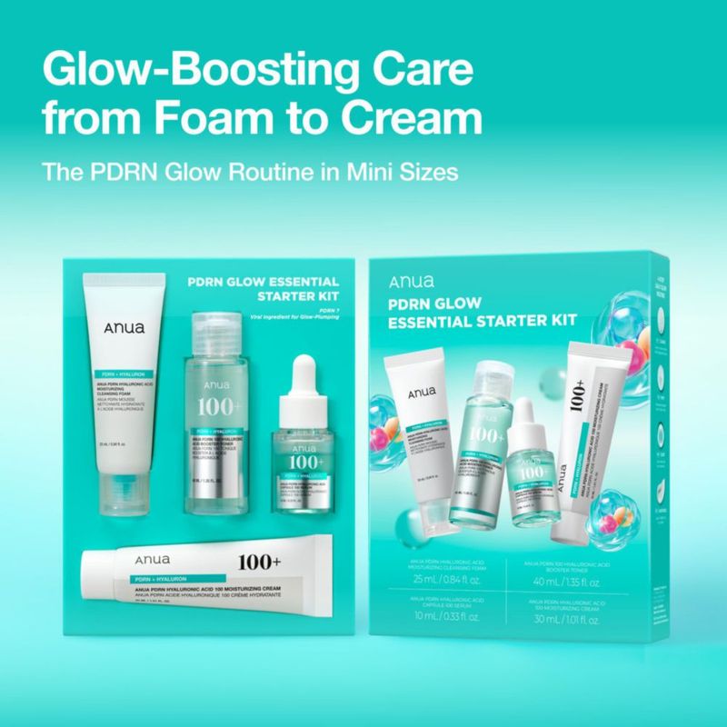 Kit de Cuidado de la Piel ANUA PDRN Glow Essential Starter Kit