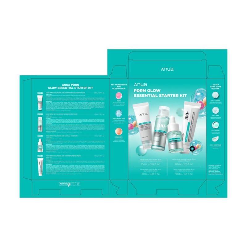 Kit de Cuidado de la Piel ANUA PDRN Glow Essential Starter Kit