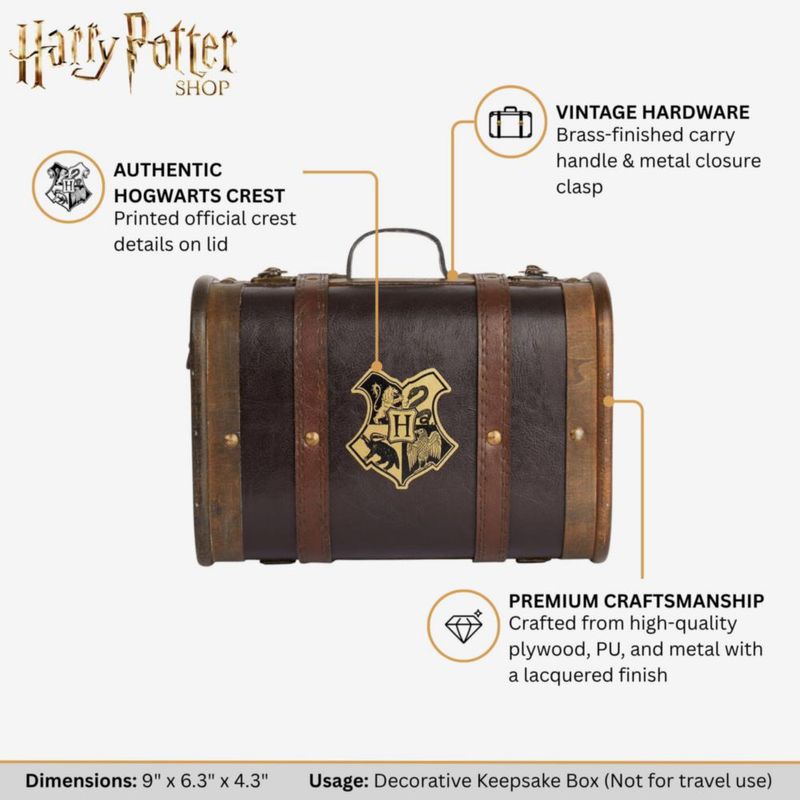 Caja de almacenamiento Harry Potter 23 cm – Baúl Hogwarts