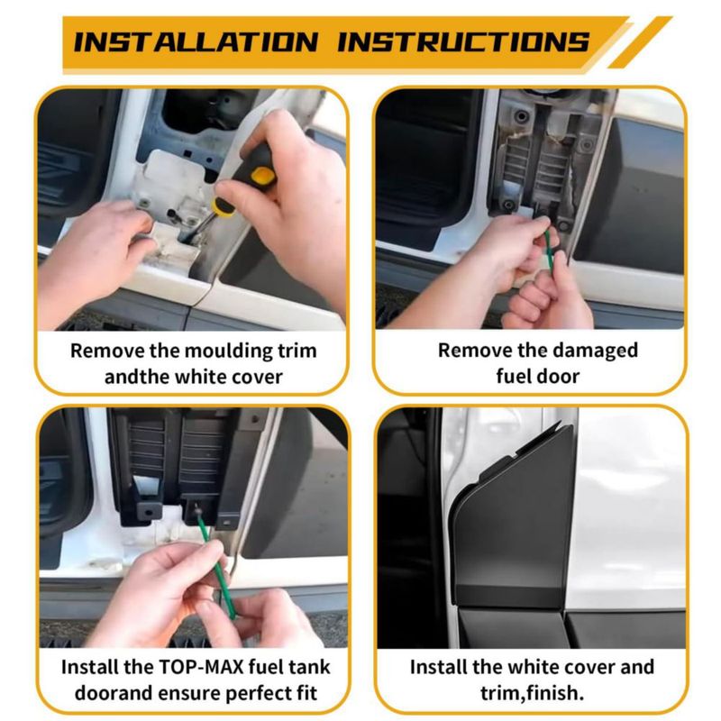 Puerta de combustible MiKaFex para Ford Transit 150‑350 (2015‑2023)