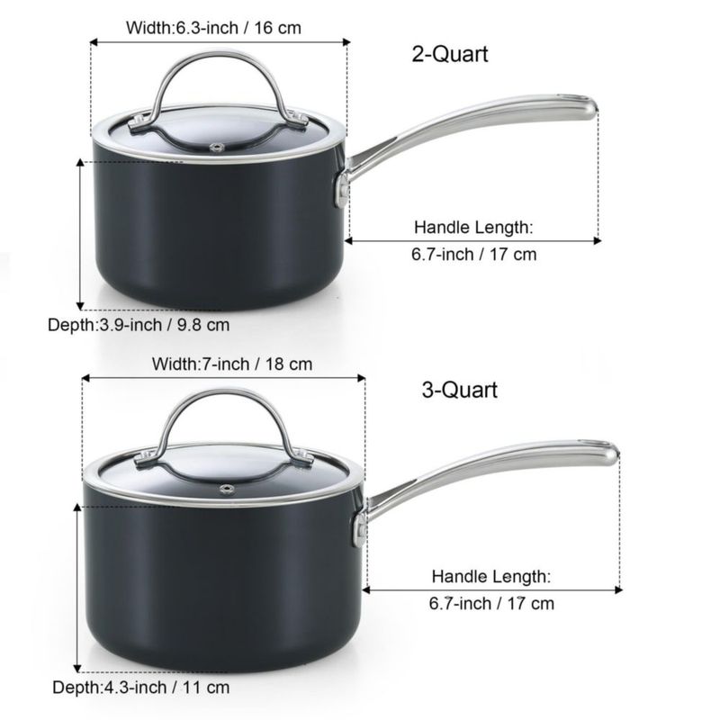 Cazo Cooks Standard de 2 y 3 cuartos antiadherente