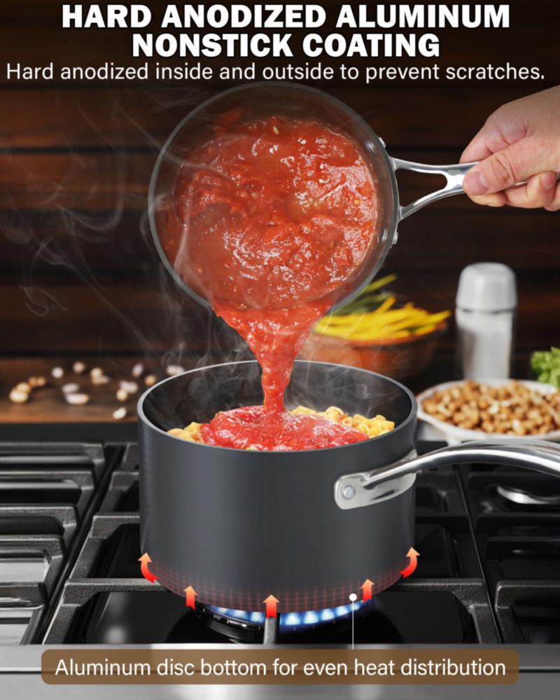 Cazo Cooks Standard de 2 y 3 cuartos antiadherente