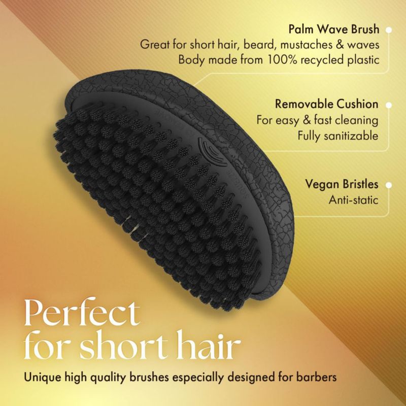 Cepillo de Pelo Olivia Garden con Cerdas Veganas de Jabalí – Negro