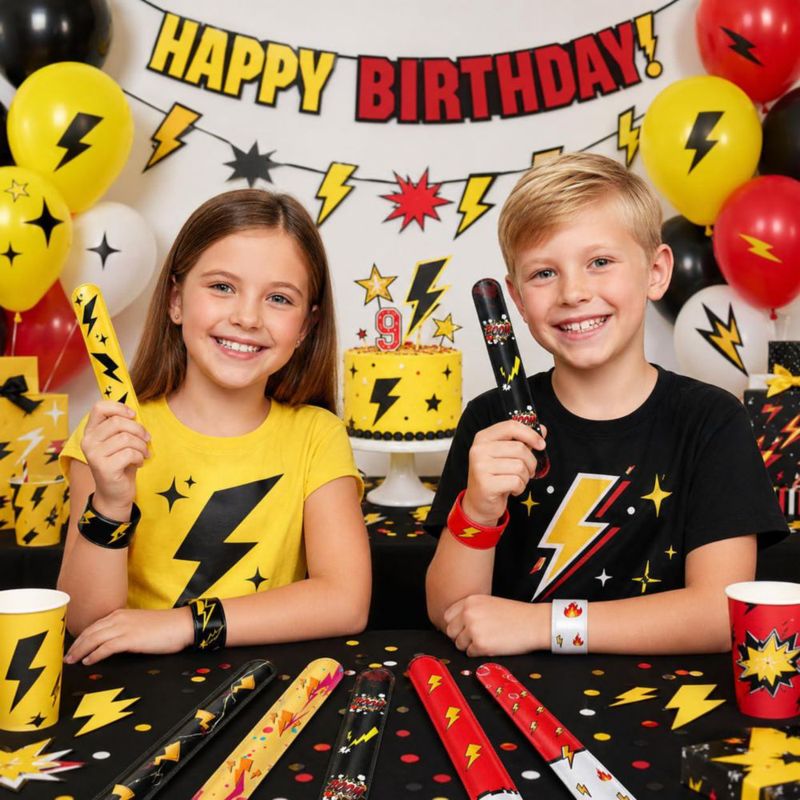Pulseras de choque Lottmopi - Pack de 24 con diseños de dibujos animados