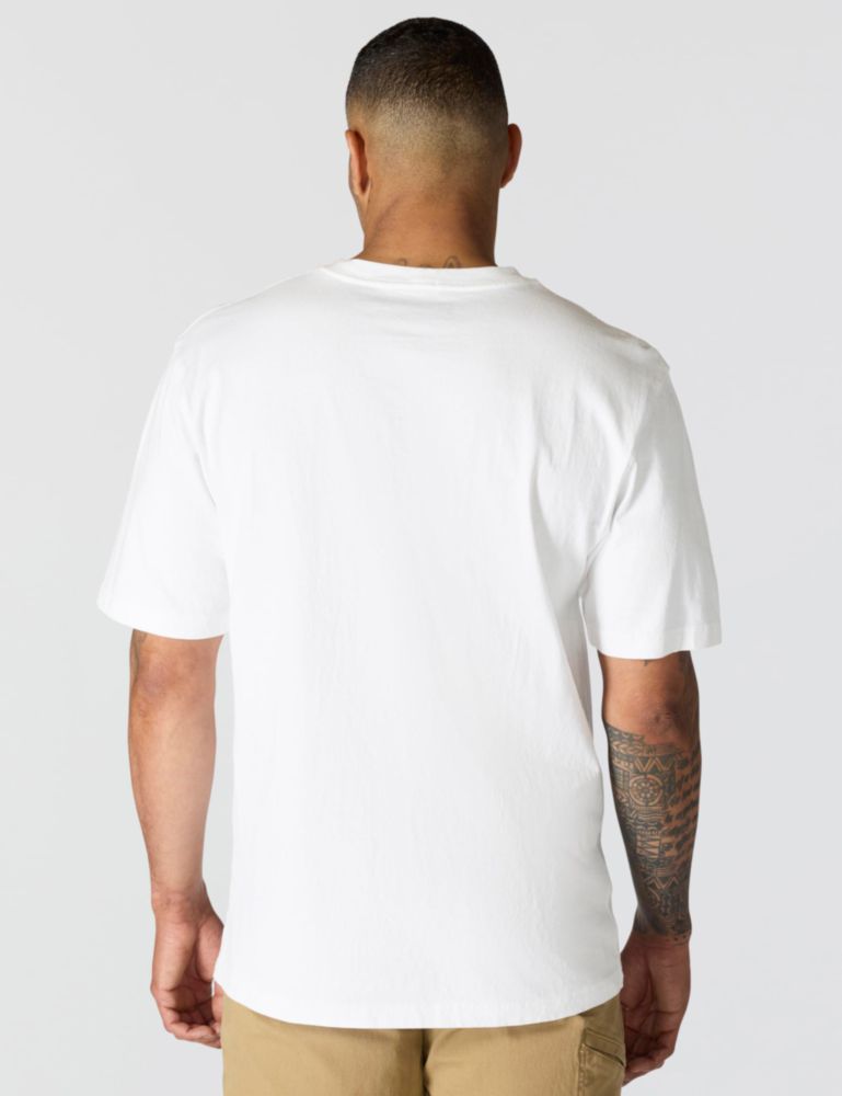 Camiseta Carhartt K87 con bolsillo blanca 4X Grande Tall