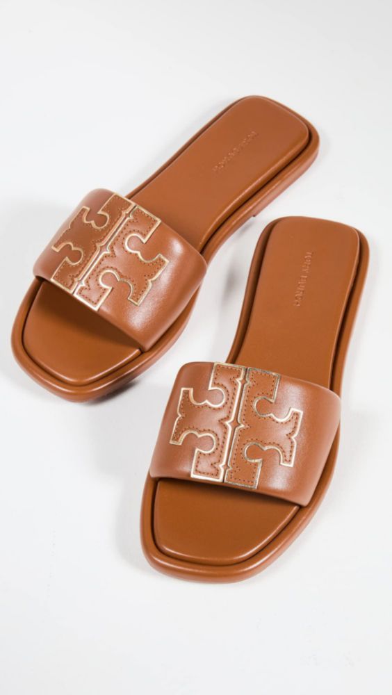 SANDALIA Tory Burch 11 Mediana Bourbon Miele/Gold