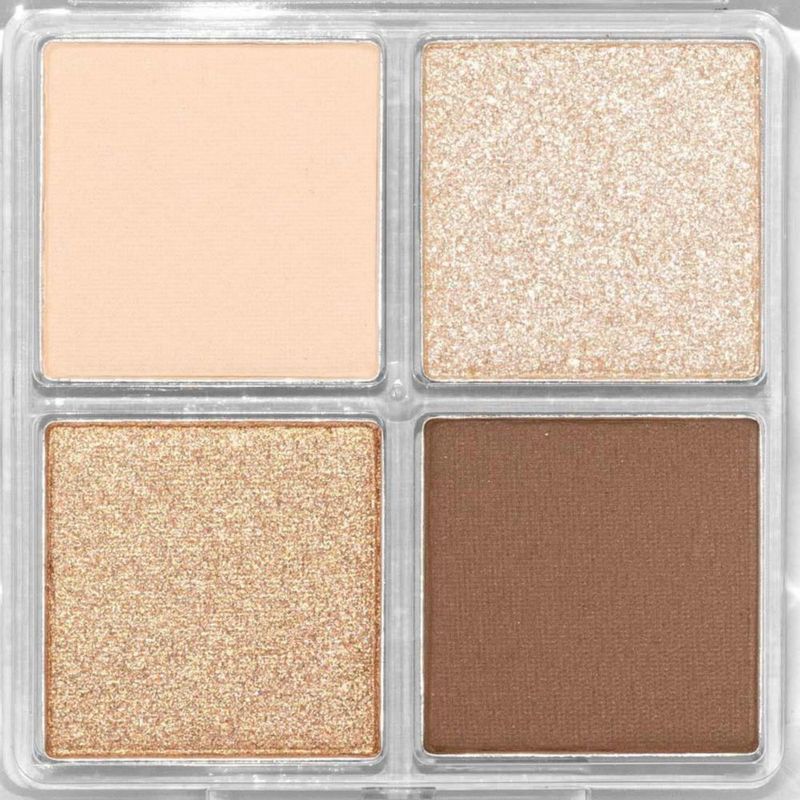 Paleta de sombras de ojos cuádruple Palladio Miss Popular Mate/Brillo