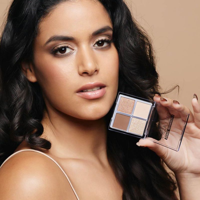 Paleta de sombras de ojos cuádruple Palladio Miss Popular Mate/Brillo