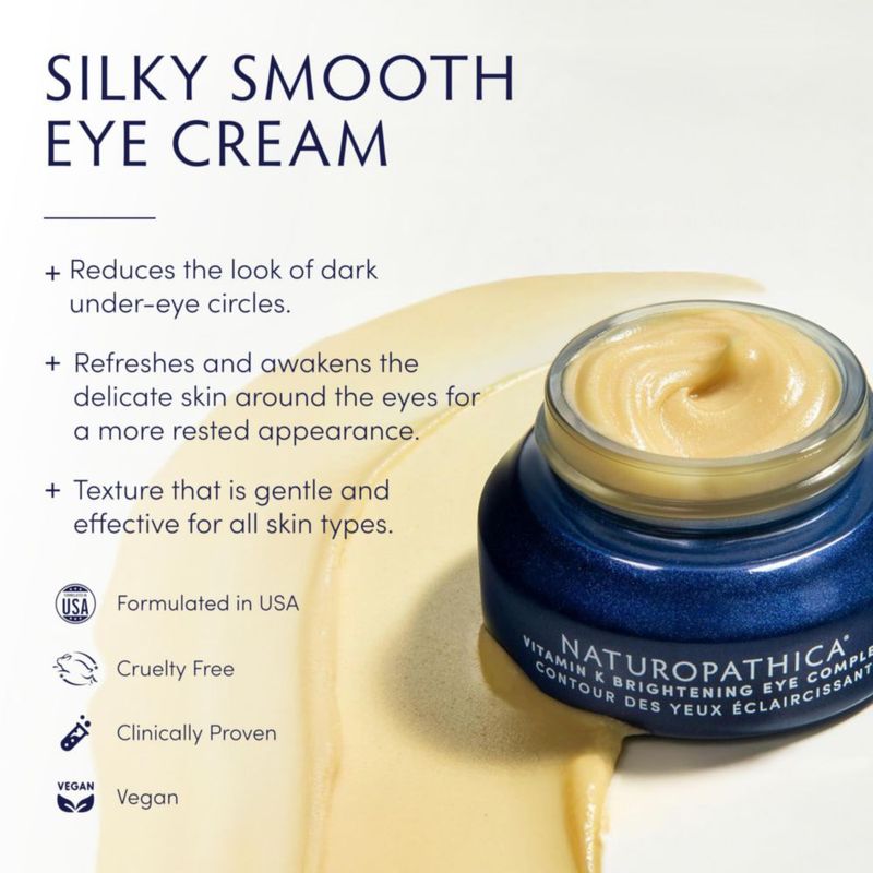 Crema para ojos Naturopathica 15 ml Iluminadora con Vitamina K