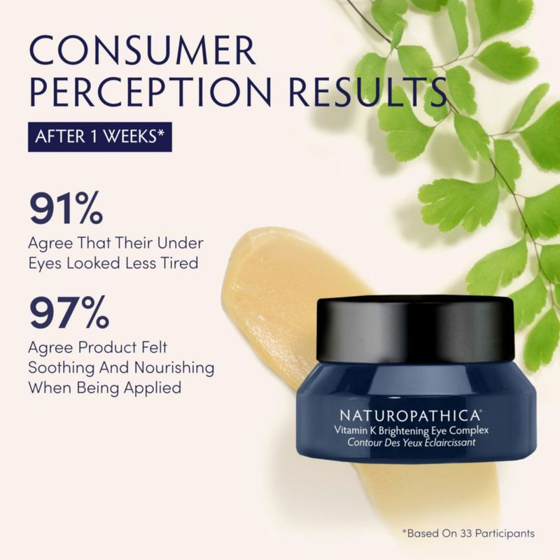 Crema para ojos Naturopathica 15 ml Iluminadora con Vitamina K