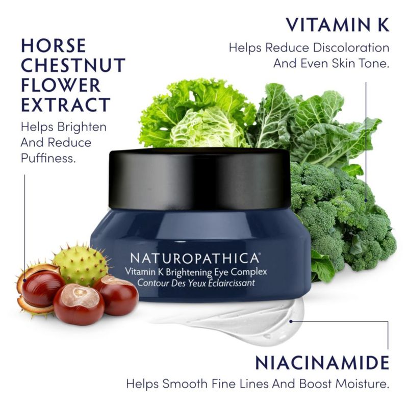Crema para ojos Naturopathica 15 ml Iluminadora con Vitamina K