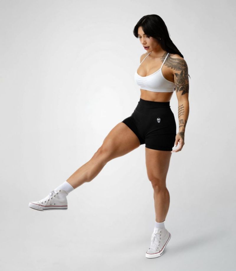 Shorts Gymreapers Seamless Infinity Negro Marl
