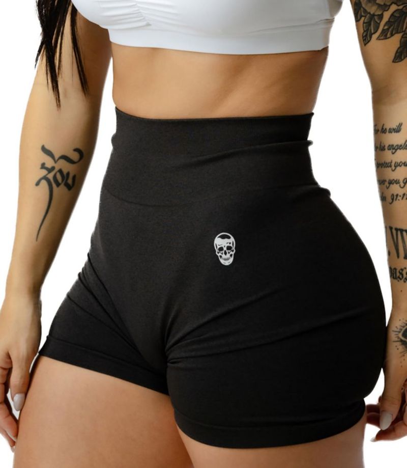 Shorts Gymreapers Seamless Infinity Negro Marl
