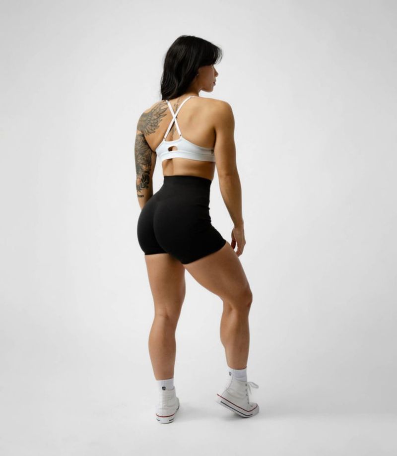 Shorts Gymreapers Seamless Infinity Negro Marl
