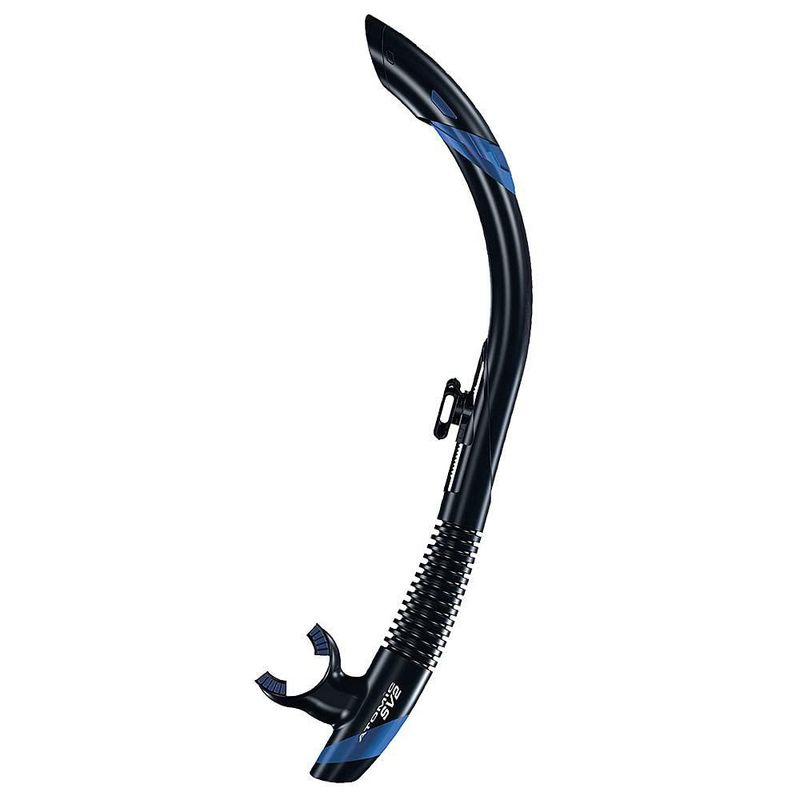 Tubo de respiración Atomic Aquatics SV2 Flex Negro/Azul