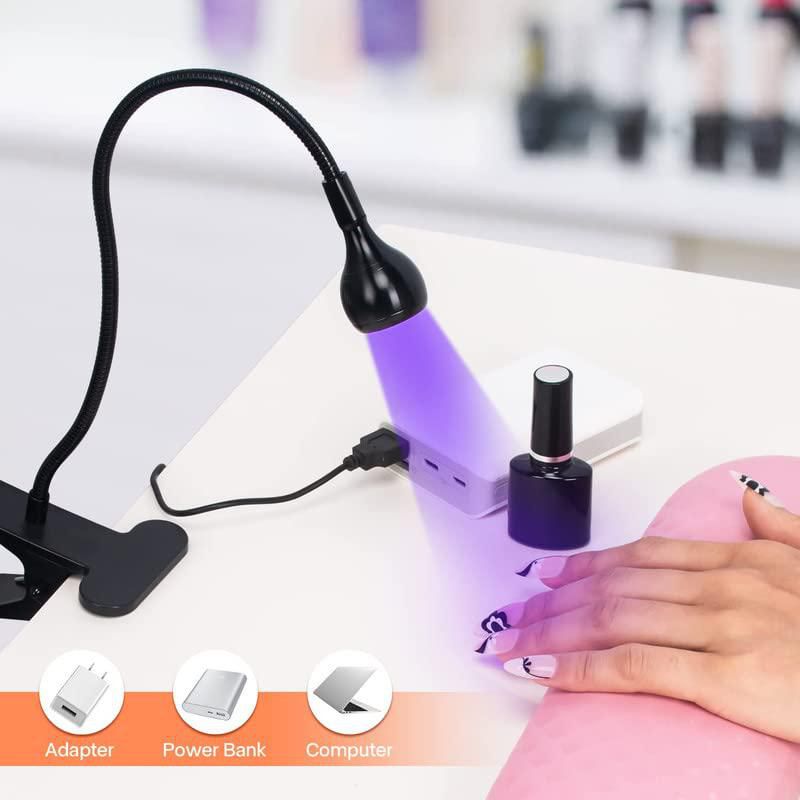 Secador de uñas con luz UV con LED para uñas de gel con carga USB de 3 W