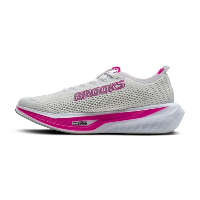 Zapatilla de running Brooks Hyperion 3 blanca/rosa talla 7 (mediana)