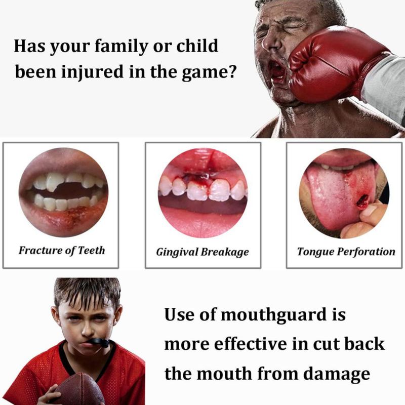 Protector bucal juvenil Mengdger 3 unidades EVA para deportes infantiles