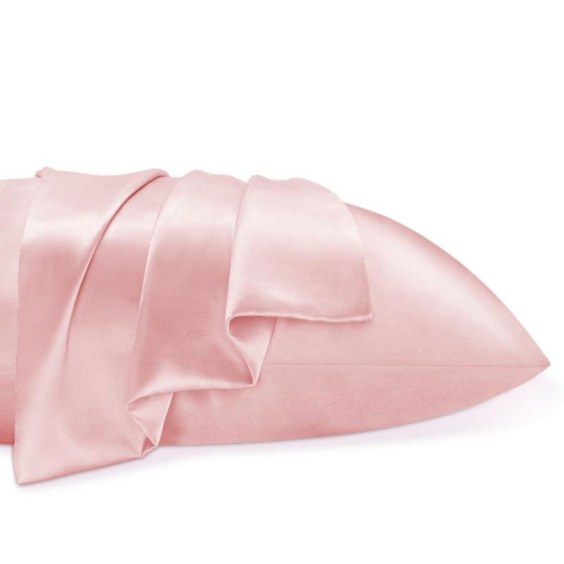 Funda de almohada BEDELITE 51x76 cm Rosa 2 unidades Satén