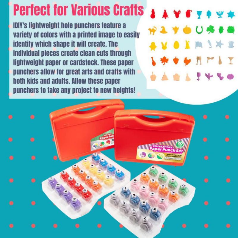 Set de 40 perforadoras mini de formas SCS Direct