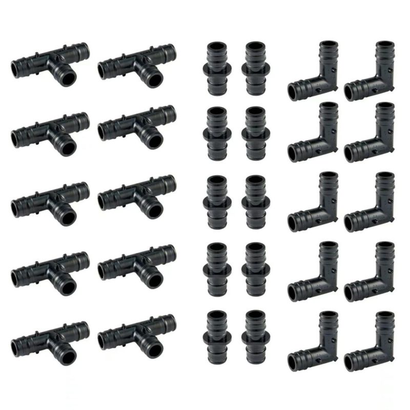 Adaptadores PEX EFIELD 3/4" 30 piezas Combo de Polímero PPSU