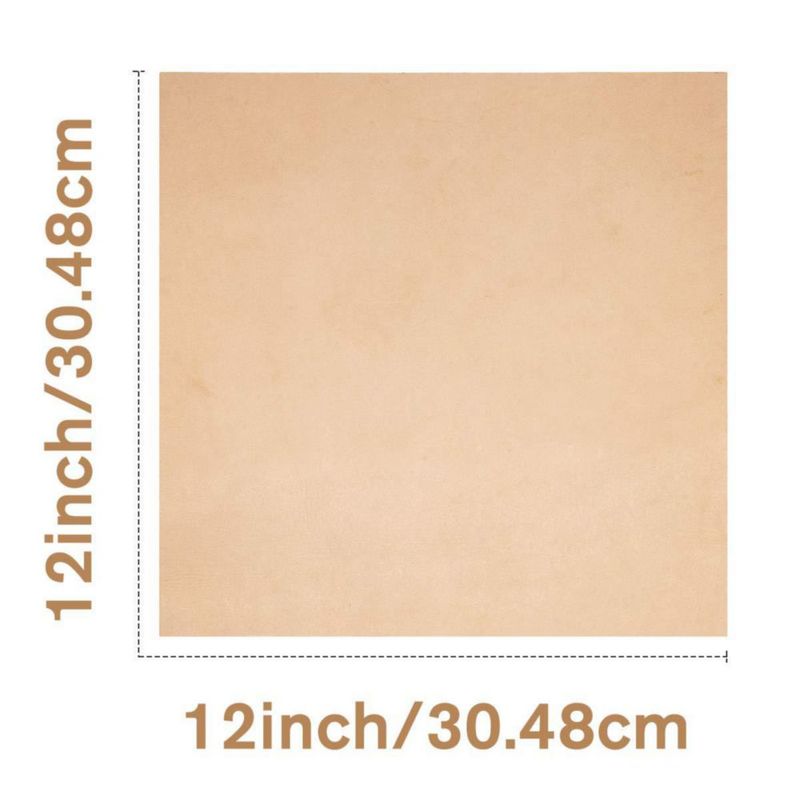 Lámina de cuero vegano 30 × 30 cm 18‑21 mm de piel de vaca