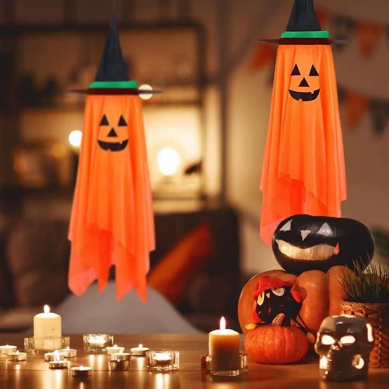 Decoración colgante de calabaza EVERDAZZ 2 unidades reutilizable para exteriores
