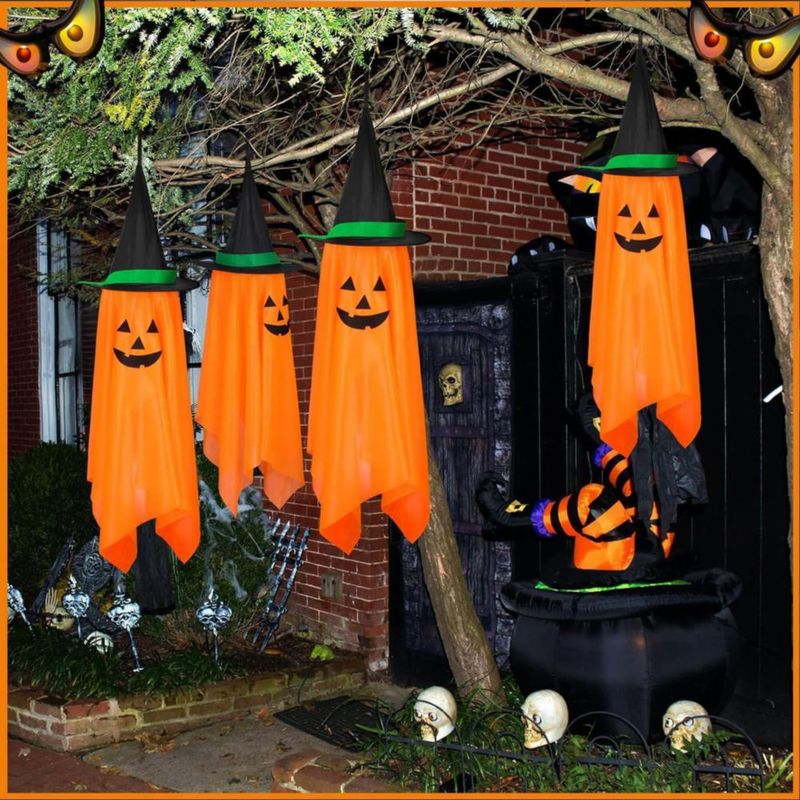 Decoración colgante de calabaza EVERDAZZ 2 unidades reutilizable para exteriores