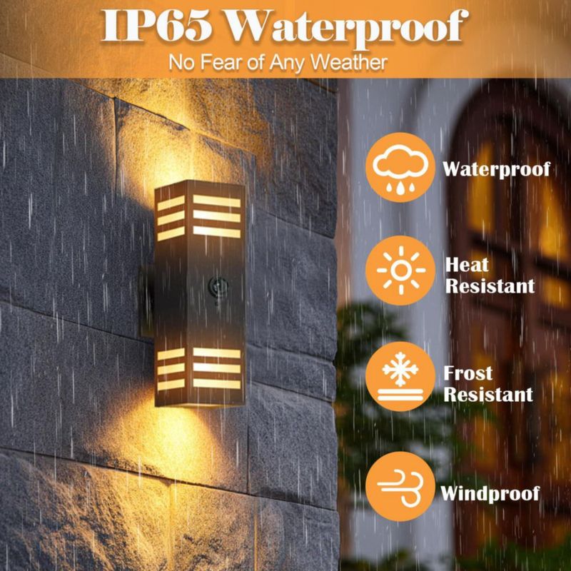Lámparas de pared wowlite con sensor de movimiento – Pack de 2 sensor crepúsculo‑amanecer