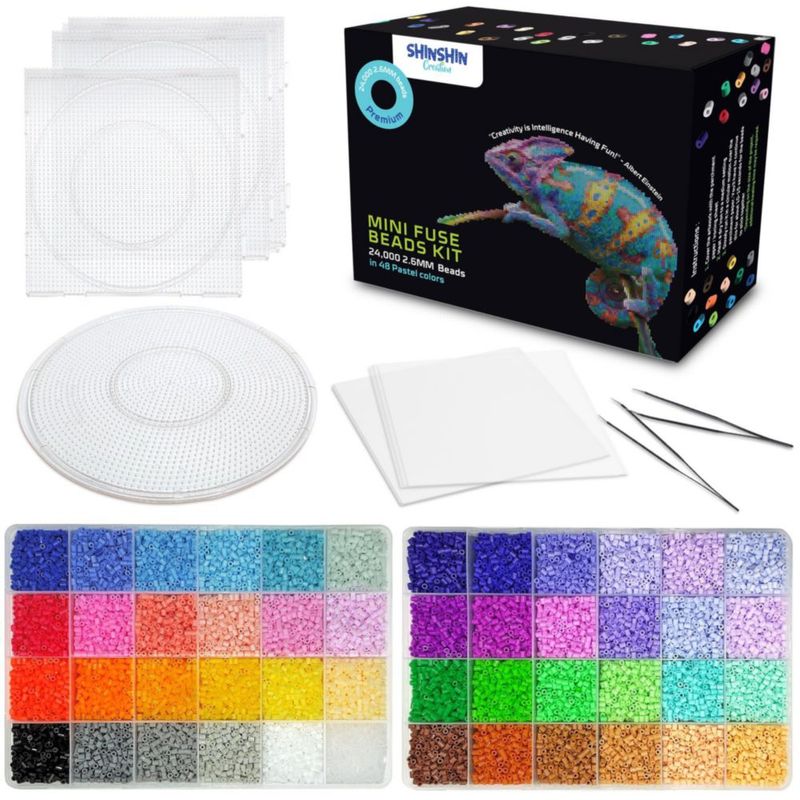 Cuentas de fusible Shinshin Creation 24.000 piezas 26 mm 48 colores