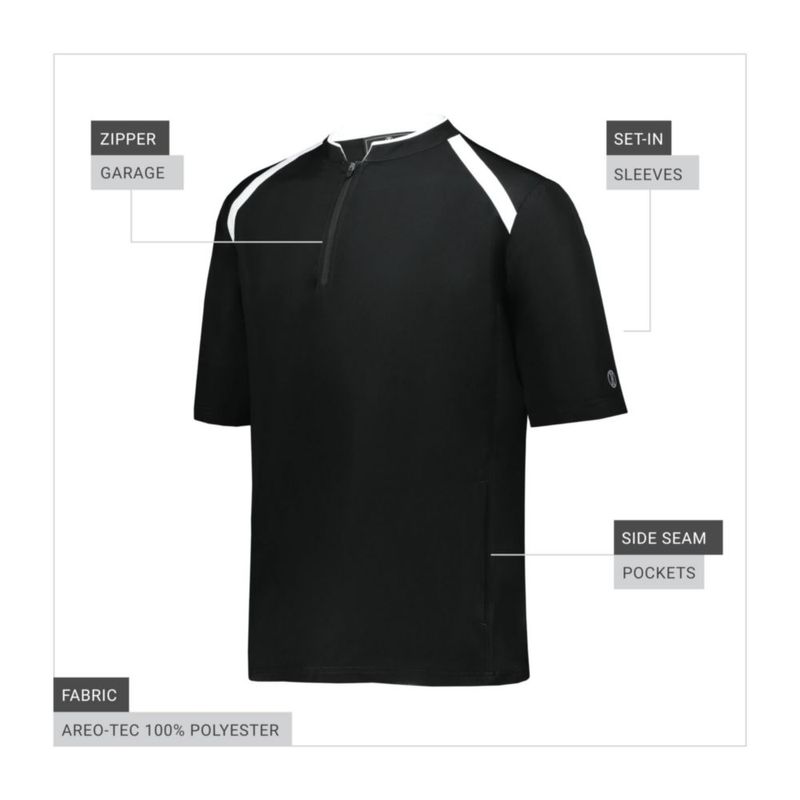 Camiseta Holloway Clubhouse negro/blanco de manga corta