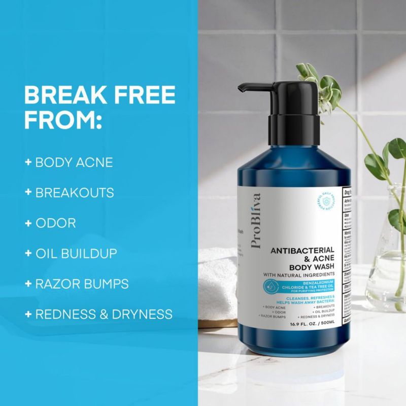Gel de baño ProBliva 500 ml antibacteriano y antiacné