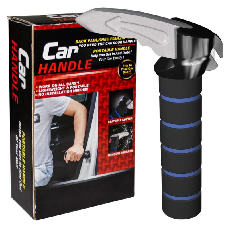 Manija de puerta de coche TONINT 3‑en‑1 – Herramienta de apoyo y seguridad