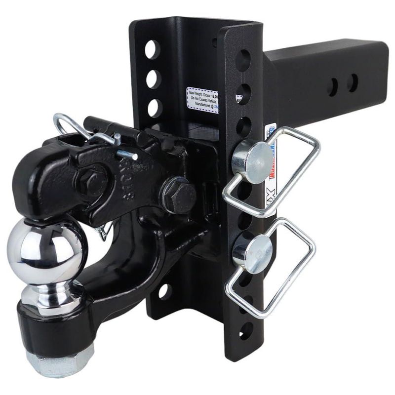 Enganche Shocker XR 2‑1/2" con elevación de 3" y descenso de 9"
