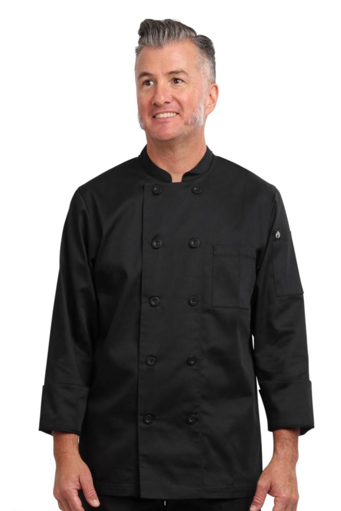 Chaqueta de Chef Chef Works Le Mans Negra Talla X-Large