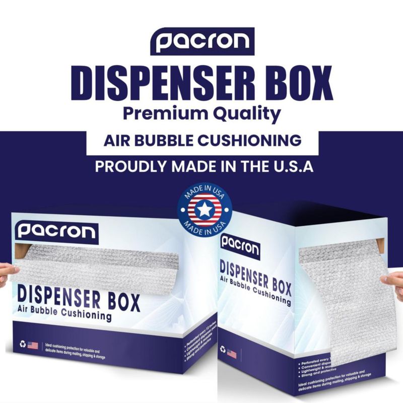 Cinta de burbujas PACRON 30 cm x 175 ft 1 unidad perforada