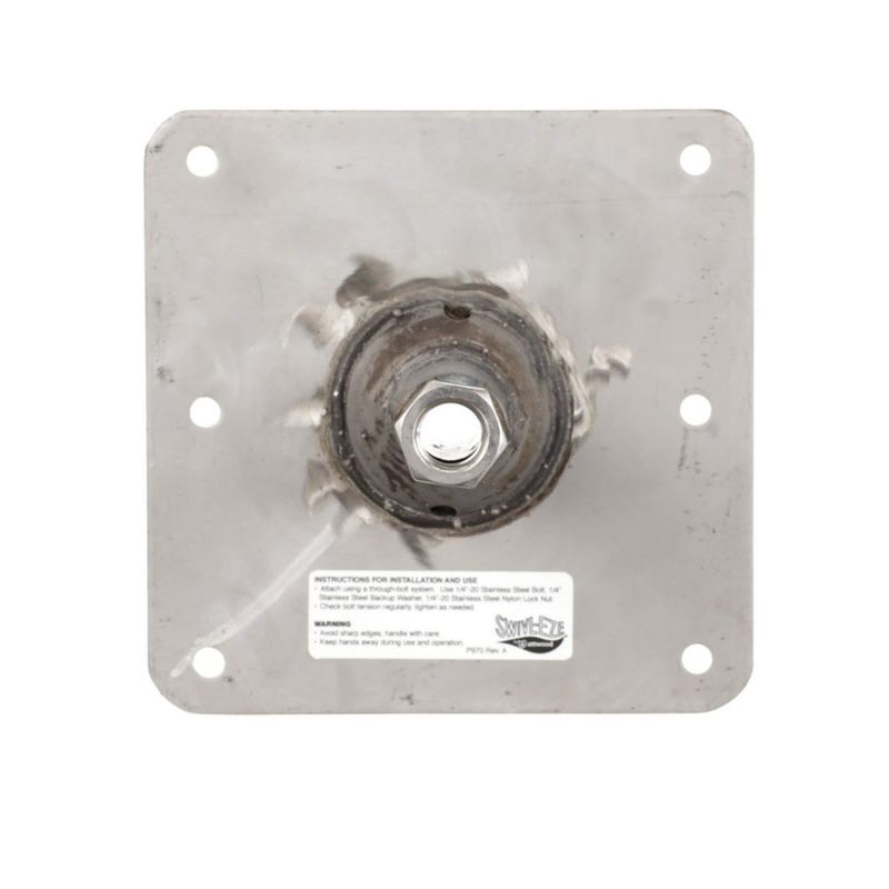 Base de pasador Attwood 19 cm roscada 3/4" 7 x 7 pulgadas