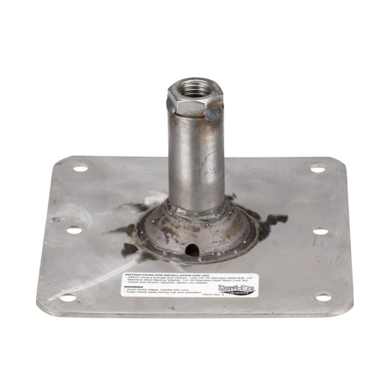 Base de pasador Attwood 19 cm roscada 3/4" 7 x 7 pulgadas
