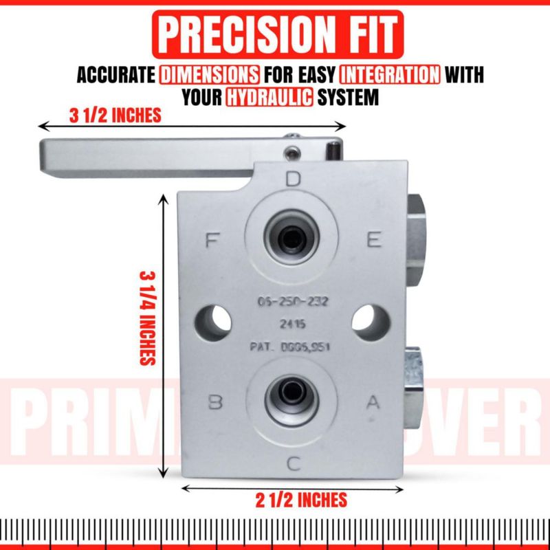 Válvula de bola manual Primary Mover 3/8" SAE puertos hembra