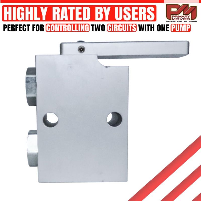 Válvula de bola manual Primary Mover 3/8" SAE puertos hembra