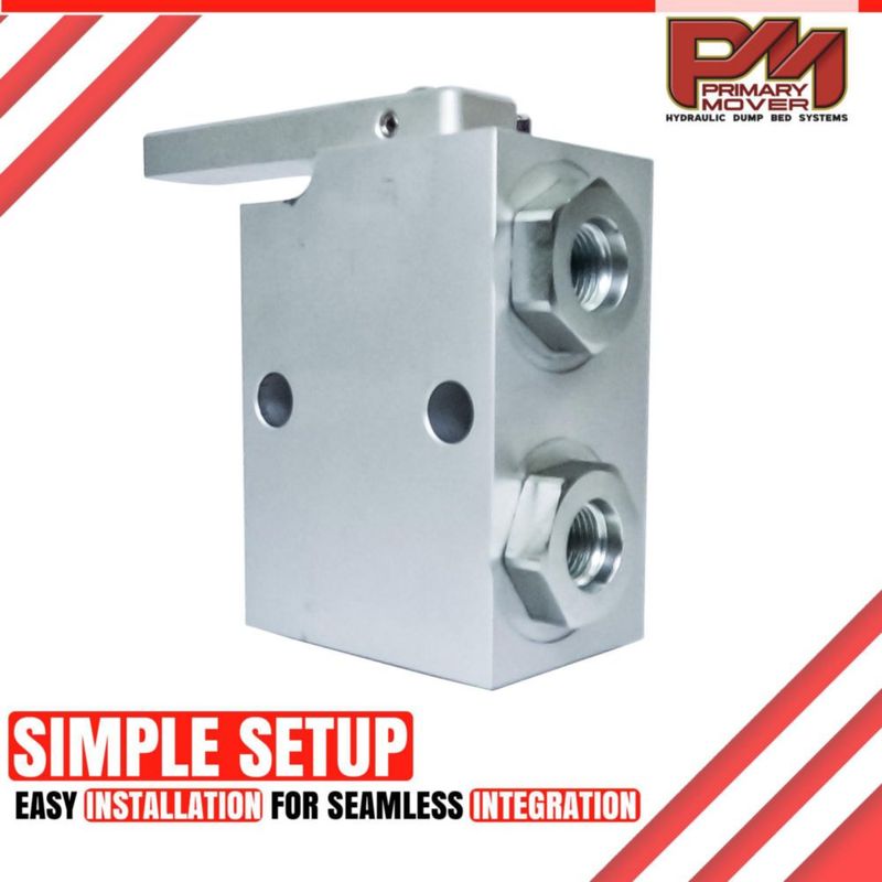 Válvula de bola manual Primary Mover 3/8" SAE puertos hembra