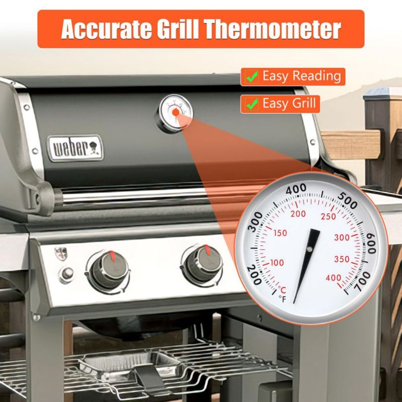 Termómetro QuliMetal para Weber Genesis 300 (6‑7 cm)