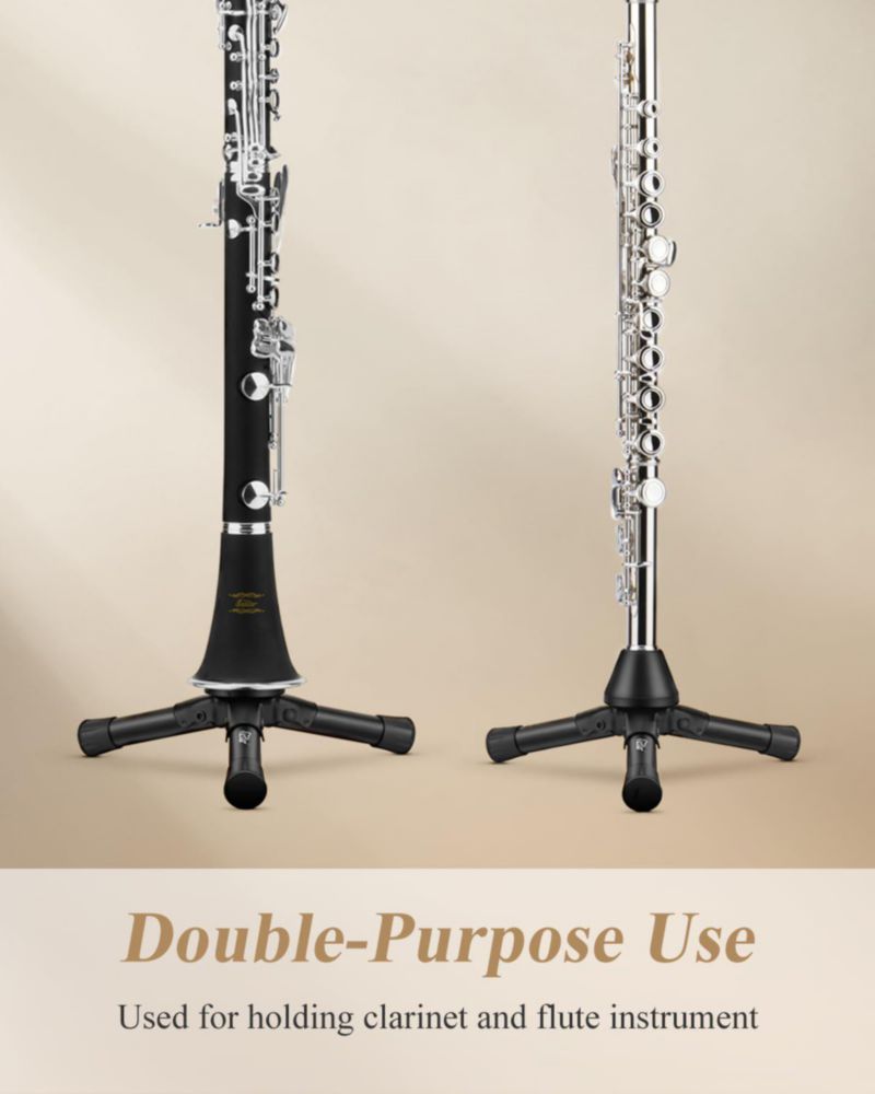 Soporte para Flauta y Clarinete Eastar EST-005 Kit Portátil de Uso Dual