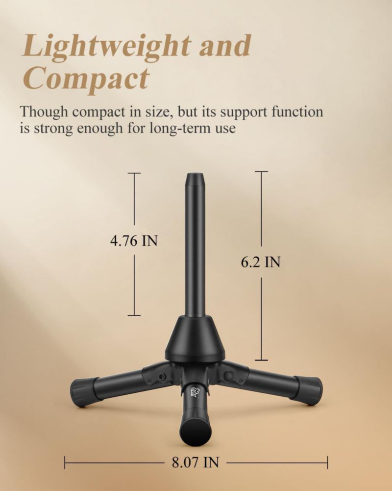 Soporte para Flauta y Clarinete Eastar EST-005 Kit Portátil de Uso Dual