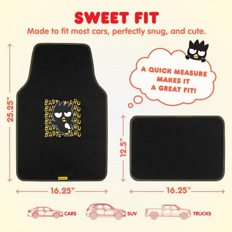 Set completo de fundas y alfombras para coche Carbella Badtz-Maru