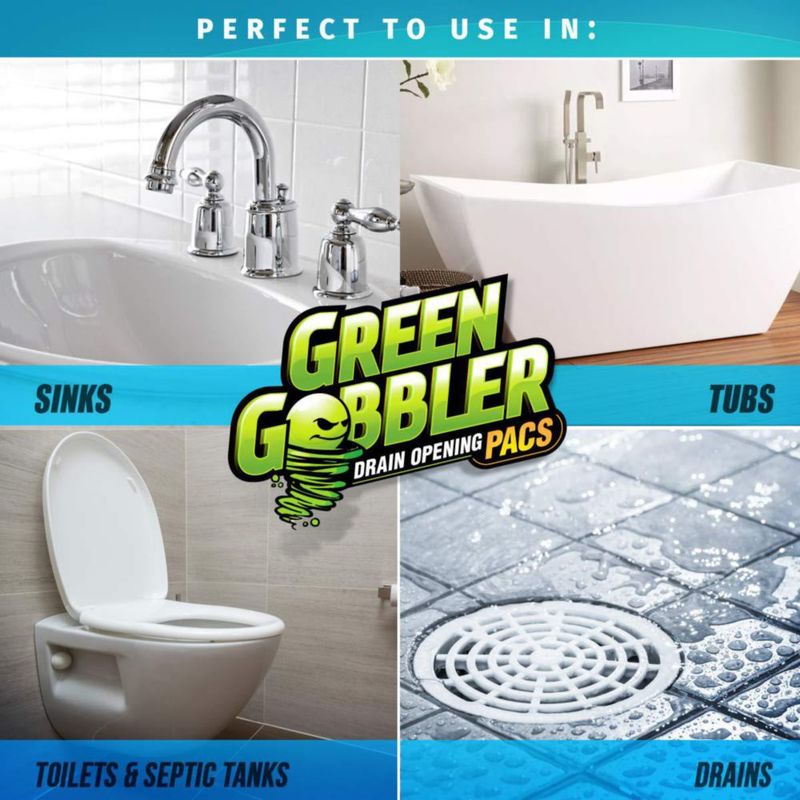 Desatascador Green Gobbler (1 unidad) verde