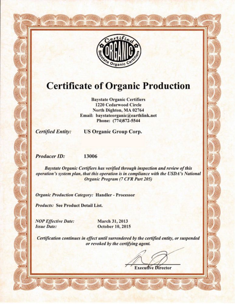 Aceite esencial orgánico EE. UU. 15 ml (2 unidades) certificado USDA