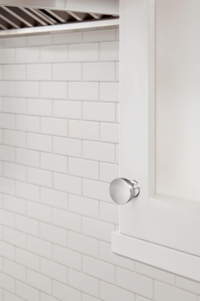 Pomo de armario Miseno MCKTRK1125 de níquel satinado cepillado 3 cm
