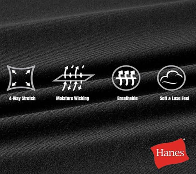 Leggings Hanes 7/8 con bolsillo de 64 cm y tecnología de absorción de humedad